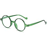 ABETOS Retro Round Blue Light Blocking Reading Glasses Circle Frame Readers for Women Men Computer Eyeglasses
