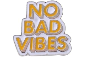 KILIPOL No Bad Vibes Brooch Pins Cartoon Enamel Pin Cute Metal Badges Learning for Girl Clothing Backpacks Bags Jewelry