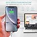 Syncwire iPhone Charger Lightning Cable 3.3Ft, [Apple MFi Certified] Nylon-Braided High-Speed Sync&Charging Cord for iPhone 11/XS Max/XS/XR/X, 8 7 6S 6 Plus, SE 5S 5C 5, Ipad, iPod & More - Silver