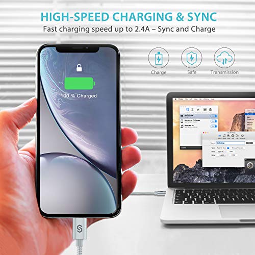 image for Syncwire iPhone Charger Lightning Cable, Nylon-Braided [Apple MFI Cert