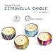 XYUT Citronella Scented Candles Set 8 Natural Soy Wax Travel Tin 2.5oz, Outdoor and Indoor