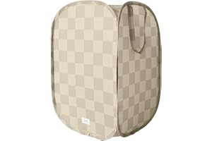 3 Sprouts Pop Up Hamper - Collapsible Laundry Basket, Popup & Foldable Design - Durable Waterproof Fabric for Dirty Clothes, 