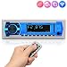 Pyle Marine Bluetooth Stereo Radio - 12v Single DIN Style Boat In dash Radio Receiver System with Built-in Mic, Digital LCD, RCA, MP3, USB, SD, AM FM Radio - Remote Control - PLMRB29W (White) primary