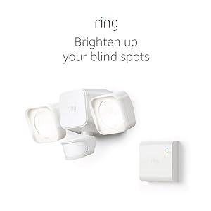 Ring Smart Lighting – Floodlight, Battery-Powered, Outdoor Motion-Sensor Security Light, White (Starter Kit)