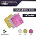 NEW Heat Transfer Vinyl Glitter Combo - 20 Sheets: 17, 3 Glitter - 12' by 10
