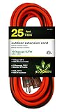 GoGreen Power GG-14025 - 12/3 25' SJTW Outdoor Extension Cord - Lighted End