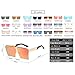 JOJO'S SECRET Oversized Square Sunglasses Metal Frame Flat Top Sunglasses JS009 (Gold/Transparent Red+Gold/Pink, 2.48)