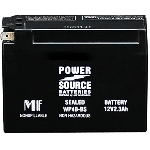 GT4B-5, YT4B-BS, YT4B-5, PTX4B-BS, UT4B-BS, GT4B5 Replacement Battery 50cca High Performance WP4B-BS Sealed AGM for Yamaha, Suzuki DR-Z70, TTR-50E, TTR50E, TTR-90E, TTR90E Motorcycles