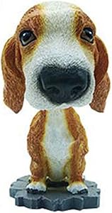 Juesi Bobble Head Puppy Dog Car Dashboard Decors Swinging Animated Dancer Toy Nodding Dog Gift for Kids (B)