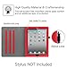 Fintie iPad 2/3/4 Case [Corner Protection] - [Multi-Angle Viewing] Folio Stand Smart Cover with Pocket, Auto Sleep / Wake for Apple iPad 2, iPad 3 & iPad 4th Gen Retina Display, Red