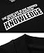 Parvenza Men's 100% Heavy Cotton Material Black T-Shirt,Smart Motivational Printed Designs,Crew Neck Jerseys Easily Washable