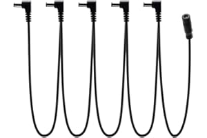 1 to 5 Guitar Effect Pedal Power Cable - Daisy Chain Supply Cord for 9V DC Effect Boards Guitar Effect Pedal Powers Supply Sp