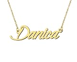 Aoloshow Danica Name Necklace Stainless Steel 18k