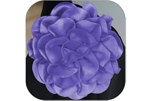 TITAYEN Dainty Satin Fabric Rose Flower Brooches Elegant Camellia Flower Large Brooch Lapel Pins Wedding Party Dance Banquet for Women Dress Suit Ceremony Clothes Accessories Jewelry