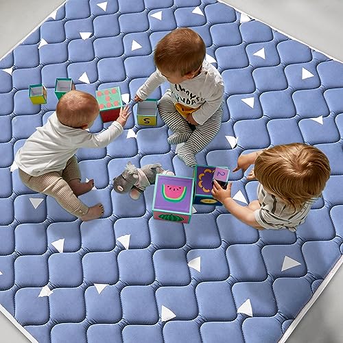 Premium Foam Baby Play Mat 59" X 59", Thicken OnePiece Crawling Mat