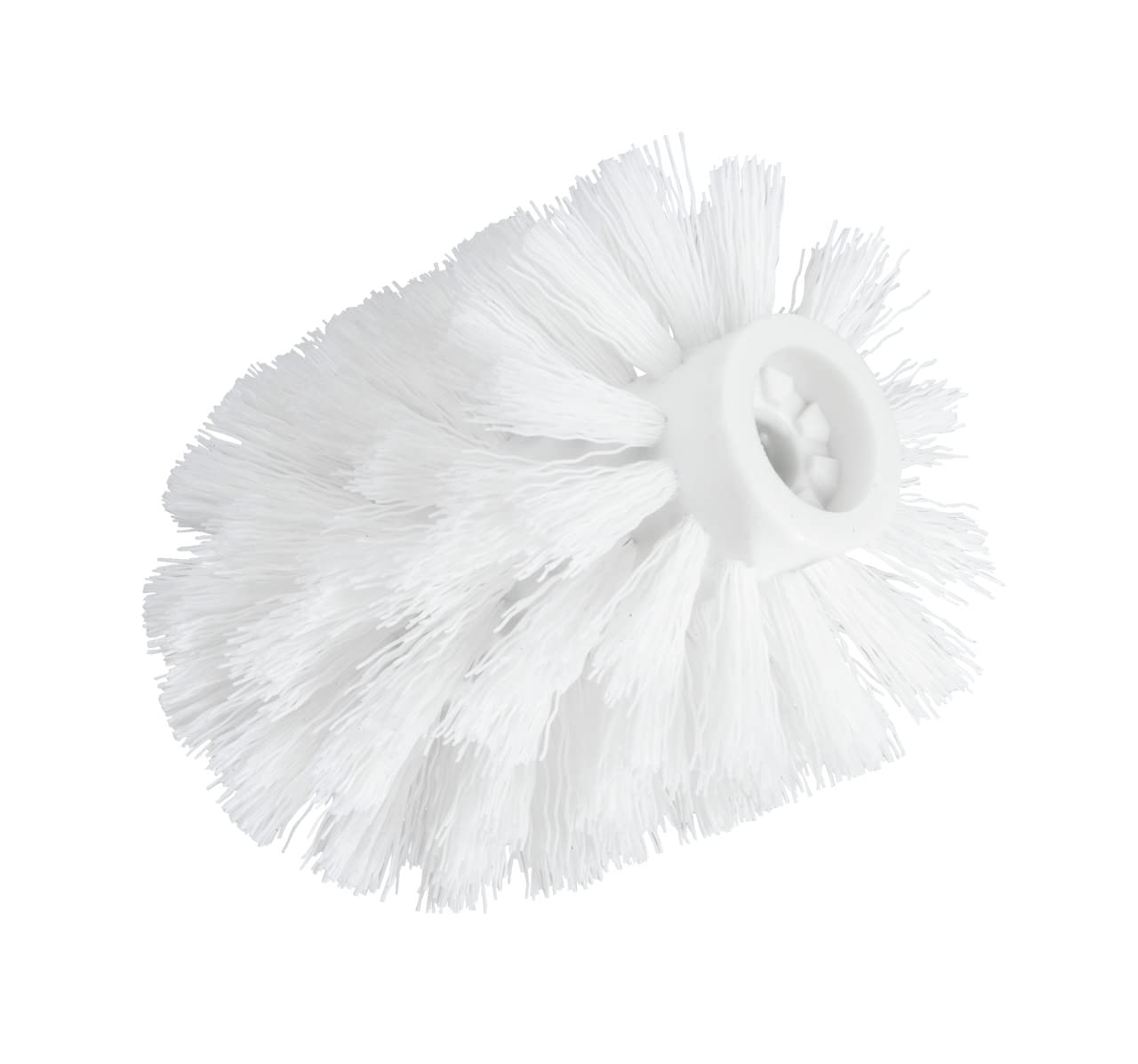 WENKO 15802100 Spare brush head with adapter White - Ø 7,5 cm, for WC brush sets, Plastic, 7.5 x 9.3 x 7.5 cm, White