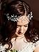 Yean Babys Breath Hair Piece Wedding Hair Vine Silver Rhinestone Headband Bridal Branch Crystal Wreath Crown Bridal Flower Vine Accessories for Bride and Bridesmaid (Silver)