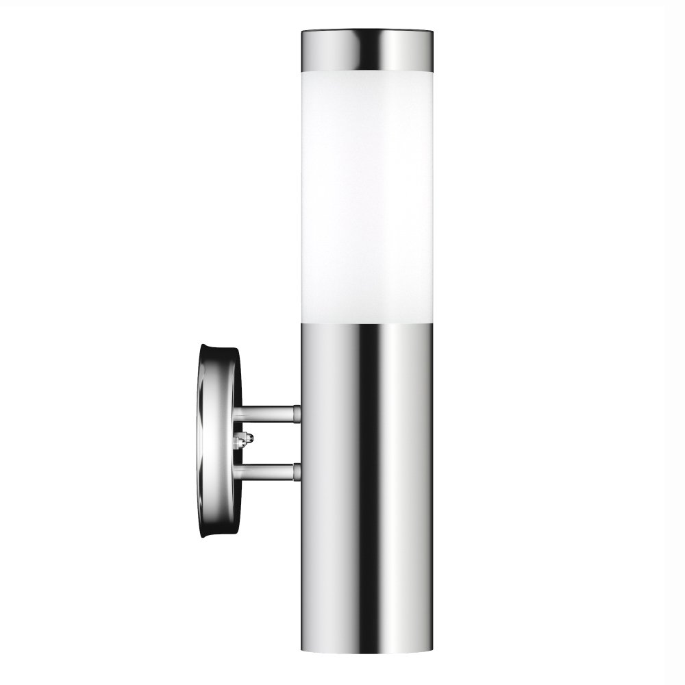 SolarCentre® Canterbury DualWhite USB Solar Powered Outdoor Wall Light Silver