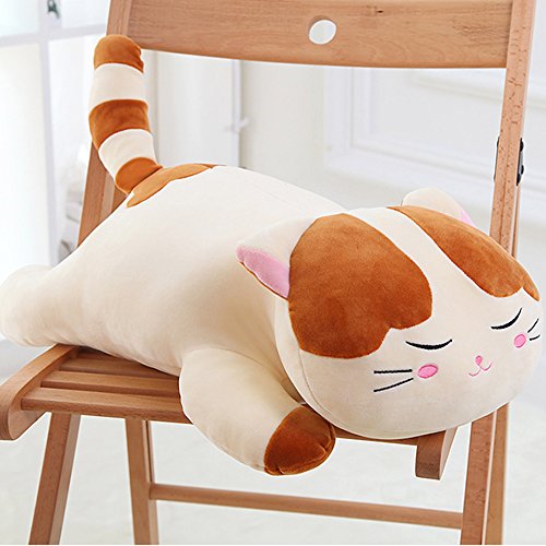 Lazada Plush Cat Dolls Stuffed Kitty Super Soft Animal Pillows for Kids Toys 46cm (Brown) Buy