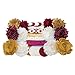Wine & Gold - Mini DIY Headband Kit - Makes 12 Single or 6 Double Headbands - Baby Shower Headband Station - Fashion Headbands for Birthday Party & Baby Shower Games