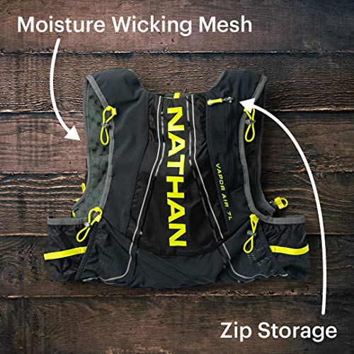 Nathan Men’s Hydration Pack/Running Vest VaporAir 7L Capacity with 2.0 L Water Bladder