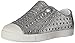 Native Shoes, Jefferson Bling Child, Kids Lightweight Sneaker, Silver Bling/Shell White, 8 M US Toddler