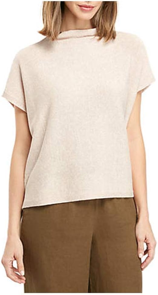 eileen fisher funnel neck top