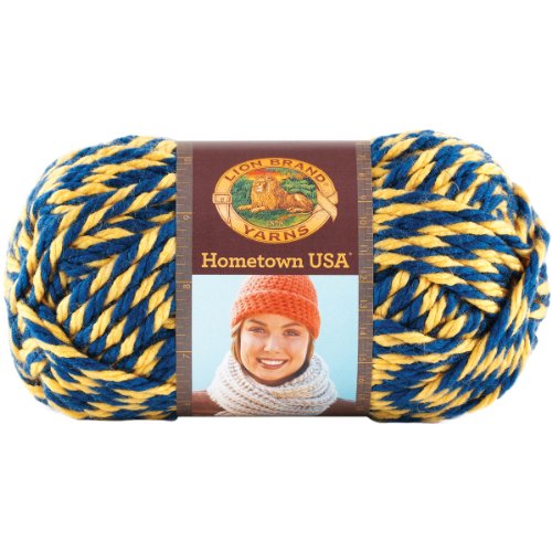 Lion Brand Yarn 135-610 Hometown USA Yarn, Wolverines