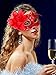 TOODOO 12 Pieces Half Mardi Gras Masquerade Mask Venetian Masks Set for Carnival Prom Ball Fancy Dress Party Supplies (Style 6)