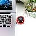 Wireless Speakers, Crystal Portable Mini Speaker with 3.5mm Aux Audio Jack Plug in Clear Bass Micro USB Port Audio Dock for Smart Phone, for iPad, Computer (Red)thumb 3
