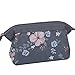 Makeup Bag/Travel Cute Cosmetic Pouch Storage/Brush Holder Toiletry Kit Fashion Women and Girl Waterproof Jewelry Organizer with Zipper Pencil Carry Case Portable Cube Purse (Deep Grey)
