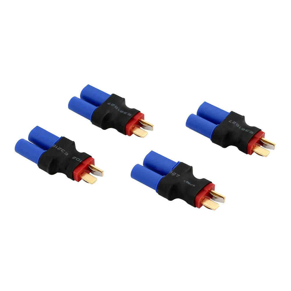 BDHI 4pcs No Wires Connector - EC5 Female to Male T-Plug Deans Style Adapter(BDHI-82)