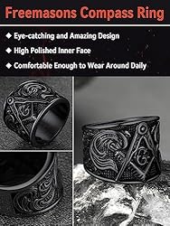 FaithHeart Customizable Freemason Compass Symbol