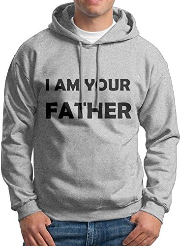XiaoTing Men I Am Your Father Leisure Hiking Ash Fleece XL