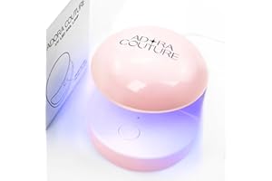 Adora Couture UV Nail lamp | 18W Gel lamp | 5 LED Beads USB UV Light for Gel Nails | Semi Cured Gel Nail Strips Cure lamp (Pink)