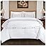 Amazon.com: Superior Layla Trellis Embroidered Comforter