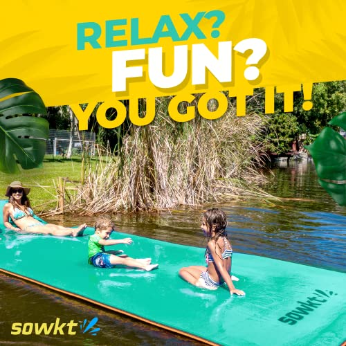 SOWKT Lily Pad Floating Mat (18 x 6 ft) Floating Mat for The Lake and Boating Giant Floating