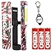 BUNDLE: Nebo Big Larry COB LED Work Light BLACK SILVER RED CAMO or PATRIOTIC with Holster and LightJunction KeyChain Light (Patriotic)