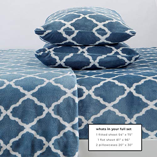 Micro Fleece Extra Soft Cozy Velvet Plush Sheet Set. Deluxe Bed Sheets