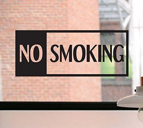 No Smoking Decal, No Smoking Sign, No Smoking Sticker, Front Door Decal, Decal, Business Decal, Window Sticker, Window Decal, Window Sign