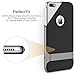 iPhone 7 Plus (5.5 inch) Case, ROCK MOOST [Royce Series] Dual Layer Shockproof Thin & Slim Case With Kickstand for iPhone 7 Plus (2016) (5.5inch) [Black / Grey]