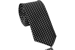 Leopard Print Tie for Men Women Black Polka Dot Tie for Women Men Business Cosplay Halloween Neck Tie for Men