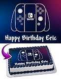 Nintendo Switch Edible Cake Topper Personalized