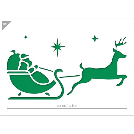 Slitta Di Babbo Natale Con Le Renne Cartone O Plastica