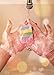 Rainbow Bar Soap + Bubble Foaming Net | Thailand-Style Mixed Color Soap that Lightens Skin & Reduces Dark Spots + Bonus Soap Net Included