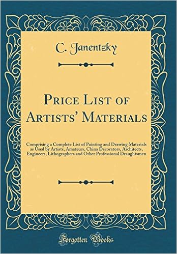 Price List Of Artists Materials Comprising A Complete List Of