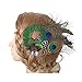 Jelinda Women Fashion Natural Peacock Feather Headband Bridal Bridesmaid Fascinator Hair Clip (NO1)