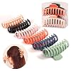 Hair Claw Clips 6 Pack Big Hair Claw Clips 4.3 Inch Nonslip Large Claw Clips For Thick Hair Strong Hold Jumbo Matte Hair…