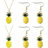 HOBBIESAY 2Pcs Fruit Jewelry Set Summer Tropical Fruit Jewelry Boho Necklace Set for Best Friend Graduation Christmas Mother Day Valentine Birthday Gifts