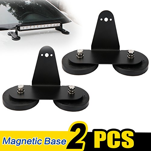 Mount Bracket Sucker Holder Magnetic Base, Roof Magnet Base Mount Holder Bracket for LED Light Bar LED Work Light Bar Offroad Lamp